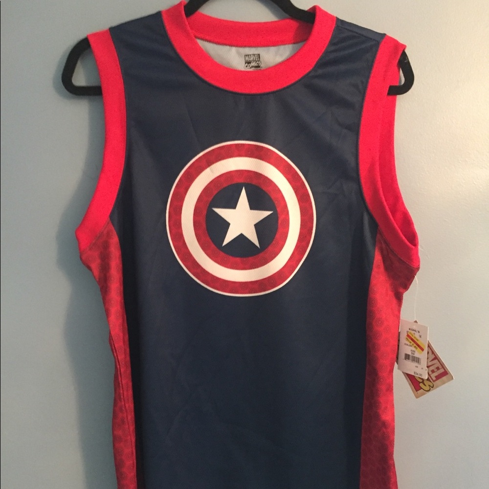 Captain America Jersey New with tags